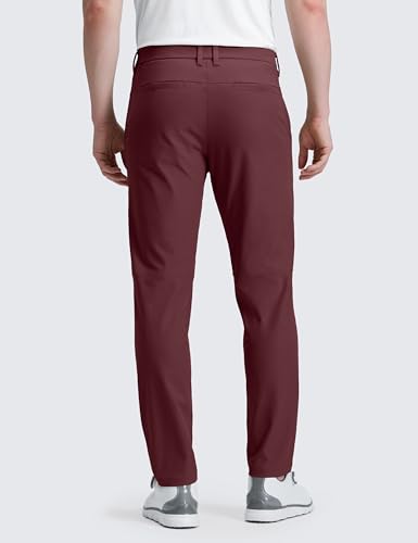 Image of CRZ YOGA All Day Comfy Golf Pants 28 inch /30 inch /32 inch /34 inch /36 inch | Decent Stretch, Wrinkle-Resistant, Casual, Slightly Tapered Leg, Flat Front, Pockets, Trousers for Men