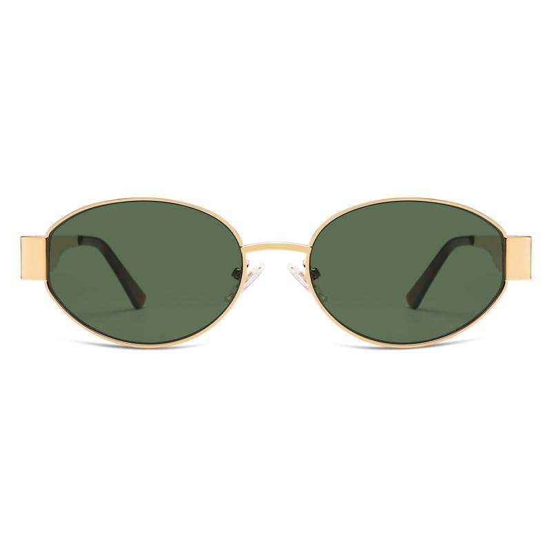 Image of SOJOS Retro Oval Sunglasses for Women Trendy Classic Shades UV400 Protection SJ1256