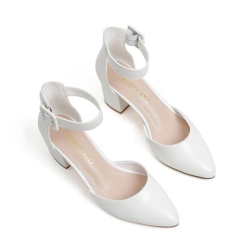 LXJYDN Sandal Women Stylish Pointed Toe High Heel Sandals Versatile Buckle Thick Heel Plus Size Sandal - Afbeelding 5