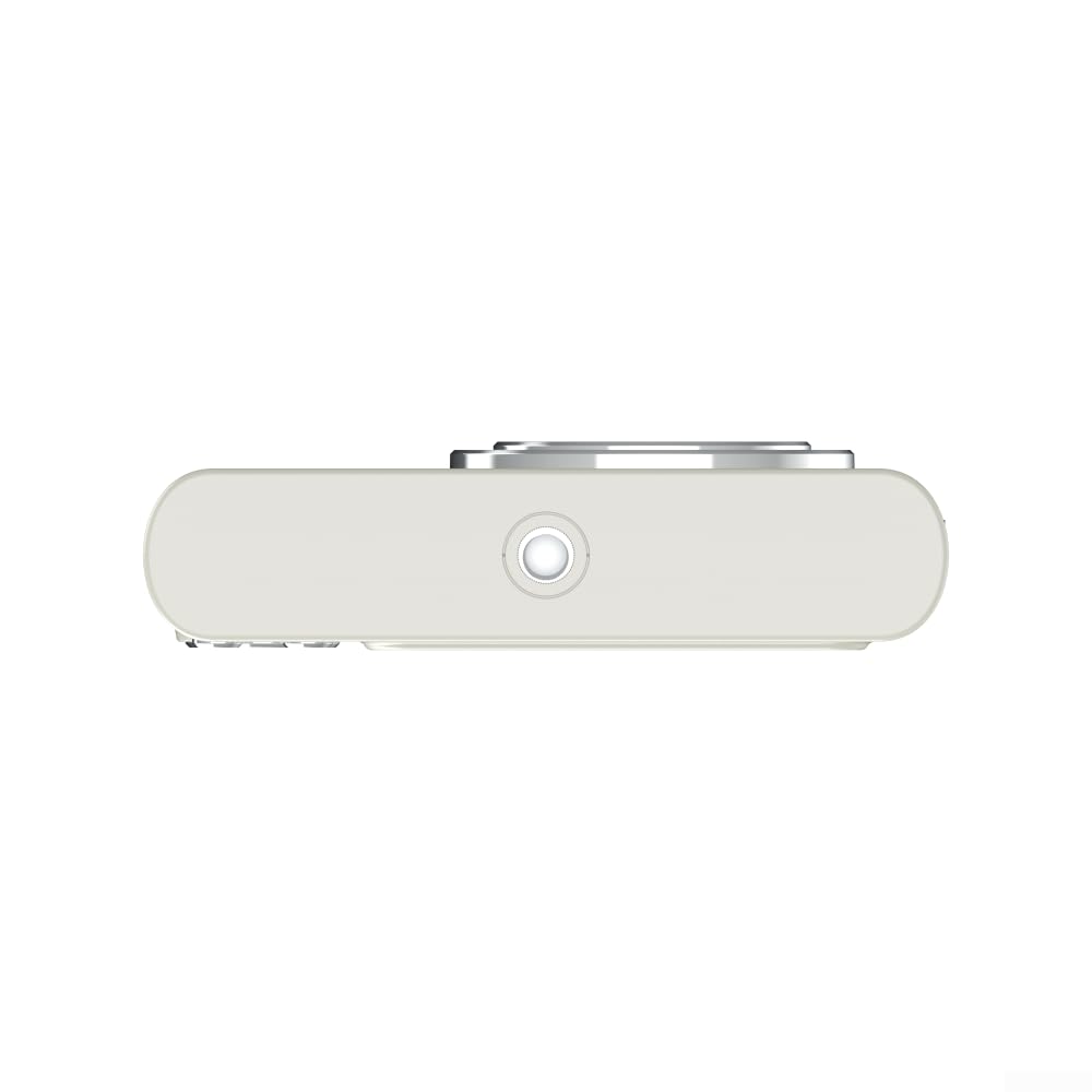 Fotocamera digitale 4 K 48 MP, videocamera con schermo da 2,4 pollici, zoom 16x, flash con rilevamento del viso anti-shake per studenti (bianco 32G)