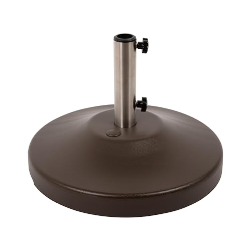 US Weight Fillable Free Standing Umbrella Base, Empty, Bronze