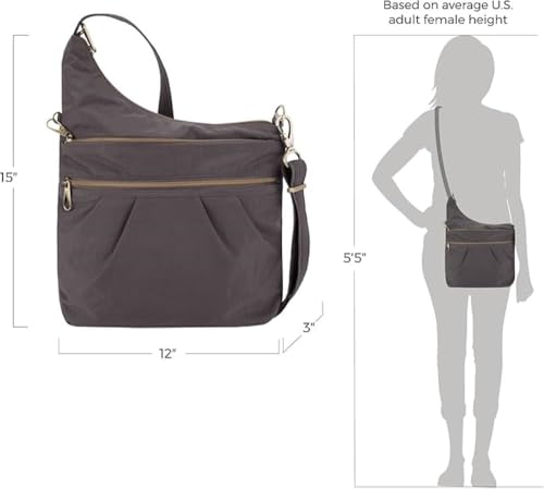 Image of Travelon Anti-Theft Signature 3 Compartment Crossbody Bag