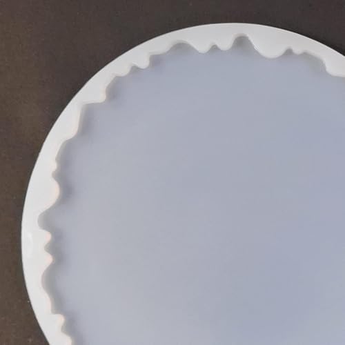 Image of R H Lifestyle Silicone Mould for Resin Art - 8 Inch Round Coaster Epoxy Casting Tray Photo Frame Mold