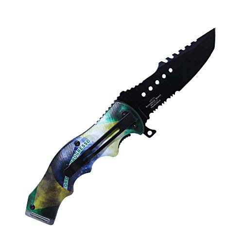 Nautika, Canivete Patriota Em Aço Inox Com Trava De Segurança, Prático, Leve E De Fácil Manuseio Com