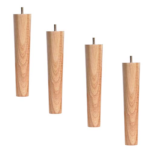 Pieds d'armoire en bois massif de 70 cm et vis de fixation M8 pour canapé ou table basse
