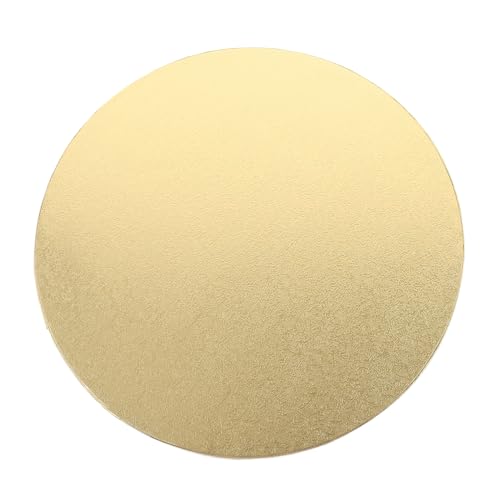 Homoyoyo 丸型ケーキドラム 丈夫なケーキベース ボード 支え強化 厚さ ホワイト ウェディング パーティー用