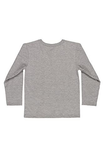 Conjunto de Inverno Infantil Masculino com Camiseta e Calça Bee Loop, Cinza, 10