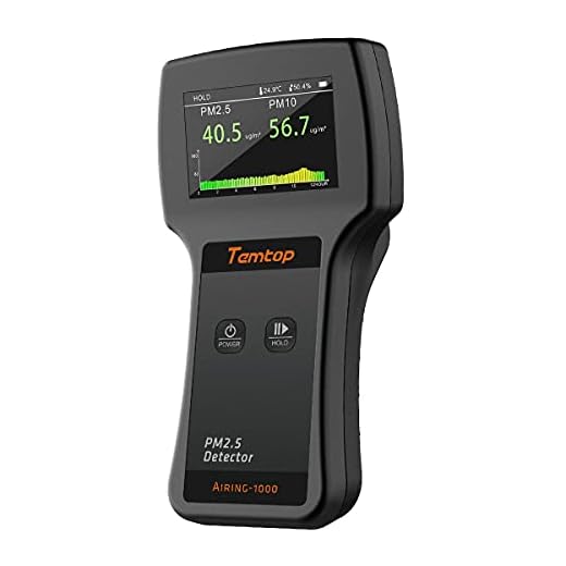 Temtop Airing-1000 Professional Laser Air Quality Monitor PM2.5/PM10 Detector Particle Counter Dust Meter Real Time Display High Accuracy