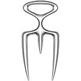 qAp quality art Practical-18/8 Stainless Steel Meat Carving Fork for Securely Holding and Slicing Large Cuts (6 Inch)