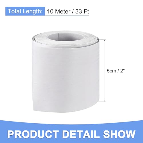 Image of Wood Grain Repair Tape - 1 Pack Self Adhesive Wood Tape Fits for Tables Doors Window Floor Furniture Renovation - PVC Durable Multi-Use Adhesive Patch - (2-inch x 33-ft White)