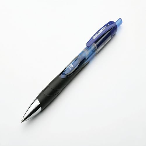 AbilityOne Bolígrafos Gel Secure Vista Tinta Azul 3 unidades