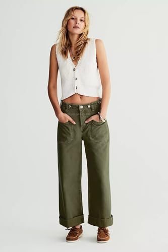 Allimy Womens Jeans High Waisted Straight Leg Baggy Boyfriend Jeans for Women Trendy 2025 Cargo Pants - Image 5