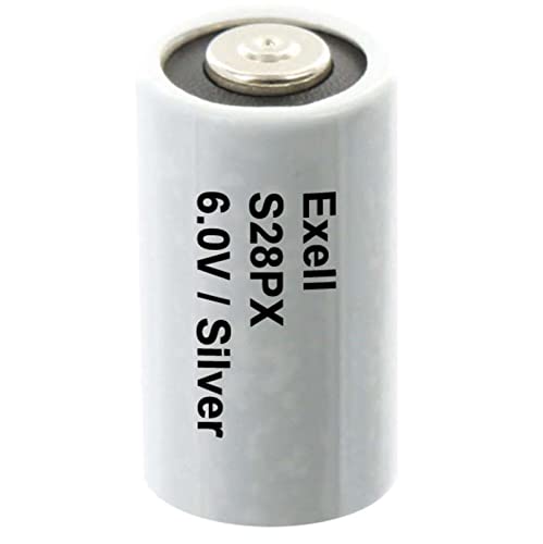 Exell S28PX 6V Silver Oxide Battery 4SR44, V28PX, PX28, 544, KS28, RPX28, S1325S, S1325, PX28-S, 1406SOP, RFA1611, RFA-16-11, 4G13