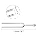 uxcell Metal Tuning Fork - 523 Hz Guitar Sharp C# for Stress Relaxation, C# Musical Instruments Fork for Violin Piano Tuner Sound Device, Silver