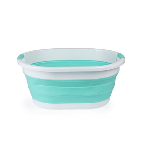 Panier à linge pliable idéal camping et petits espaces bac léger