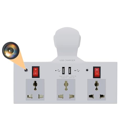 FREDI HD PLUS WiFi Led Switch Socket Cam | Full HD 1080P Security Indoor Cam | 24Hours Live Feed Camera | Phone Surveillance & Discreet Camera for Home Security (iWFCAM APP)