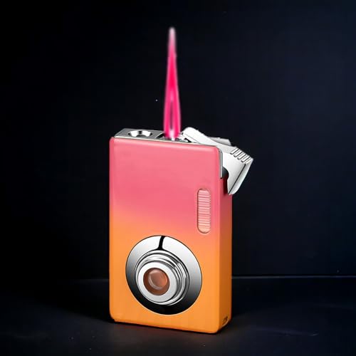 Encendedor Recargable de Butano con Luz Led y Llama Roja miniatura 4