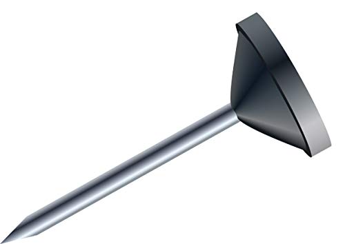 Exacompta - Réf. 14501E - Boîte de 100 épingles de signalisation à tête plate unie - Hauteur de la pointe 8 mm - Diamètre 5 mm - Adaptés pour les plans ou cartes,...