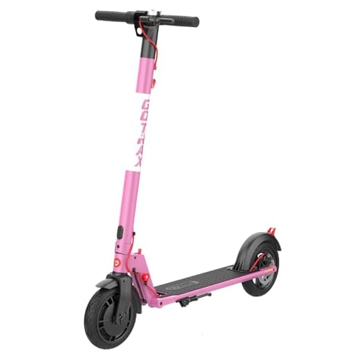 Gotrax XR Ultra Electric Scooter, 8.5" Honeycomb Tire, Max 13 Mile and 15.5 Mph 300W Motor, Bright Headlight, Aluminum Alloy Frame and Cruise Control, Foldable Escooter for Adult (Pink)