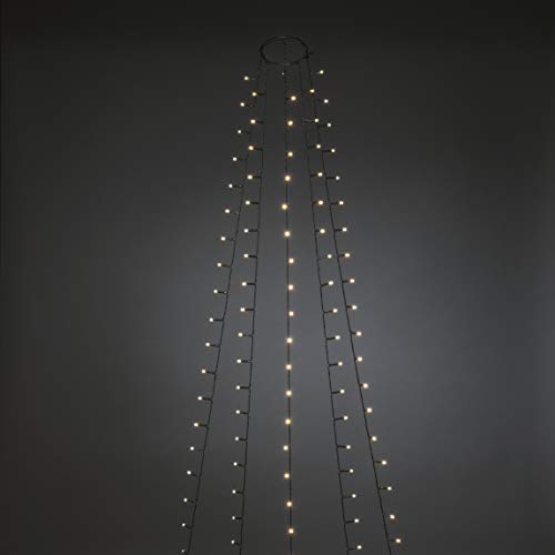 Konstsmide LED Halo Tree System Christmas Lights Indoor 5 Strands/Indoor Use (IP20)/150 Diodes/Optional 8 Hour Timer/1.8m/String Lights Green Cable - Image 2