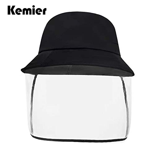 Preisvergleich Produktbild Kemier Anti-Beschlag-Staubspritzer Winddicht Abnehmbarer Fischerhut im Freien,Visiermaske,Einstellbare / UV-Isolierung Sonnenhüte