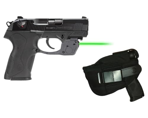 Laser Kit for Compact Beretta Px4 Storm (Does not fit Sub-Compact) w/Holster, Touch-Activated ArmaLaser TR34G, TR34-G / TR34Gs Green Laser & 2 Extra Batteries