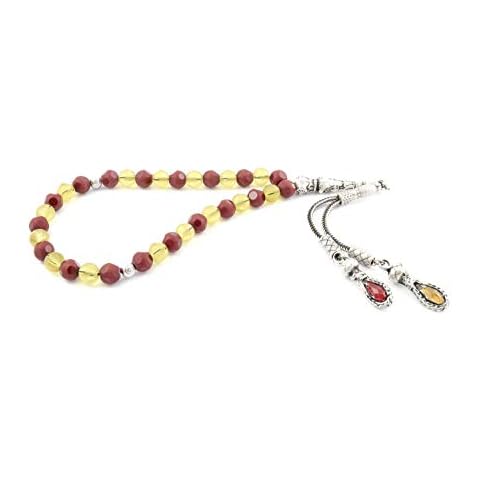 Gök-Türk Prayer Chain Tesbih 'Galatasaray GS' Red / Yellow Cover