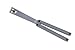 Squid Industries Squiddy-G Butterfly Gray Plastic Practice Balisong Dull Blade Knife Trainer