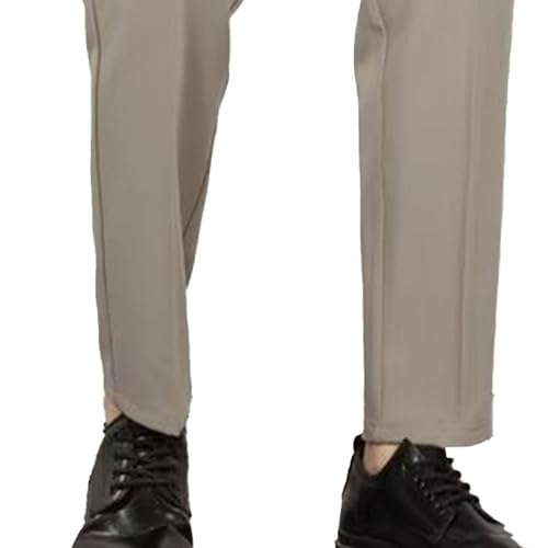 Mens Tapered Dress Stretch Suits Trouser Lightweight Trousers Men Chino Business Pants Dress Classic Flat Fit Pants2
