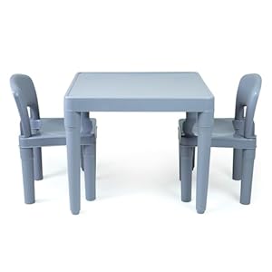 Humblecrewkidsplastictableandchairssetgreytablechairs Urban Country Home Decor Humble crew kids plastic table and chairs set grey table chairs urban country home decor
