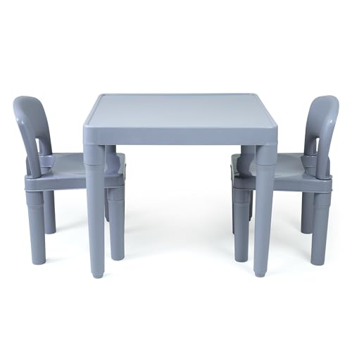 Humblecrewkidsplastictableandchairssetgreytablechairs Urban Country Home Decor Humble crew kids plastic table and chairs set grey table chairs urban country home decor