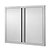 VEVOR BBQ Access Door 31W x 24H Inch, Double BBQ Door Stainless Steel with Recessed Handle, Outdoor Kitchen Doors for BBQ Island, Grill Station, Outside Cabinet