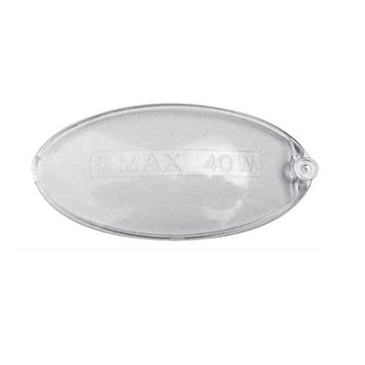 Lámpara de techo ovalada Difusor Luz Campana mm 100 x 55 Faber 1 pieza No Original