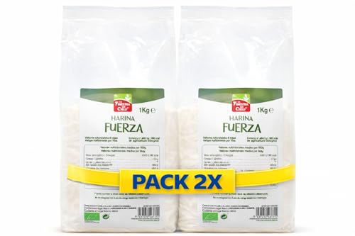 Pack 2x Harina de Fuerza Bio La Finestra Sul Cielo 1 kg | 2 Paquetes de 1 kg (Total 2 kg) | Harina Ecológica para Pan y Pasteles | Ideal para Repostería y Panadería