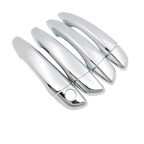 Couvercle poignée porte extérieure Peugeot Traveller cache serrure robuste argent métallique