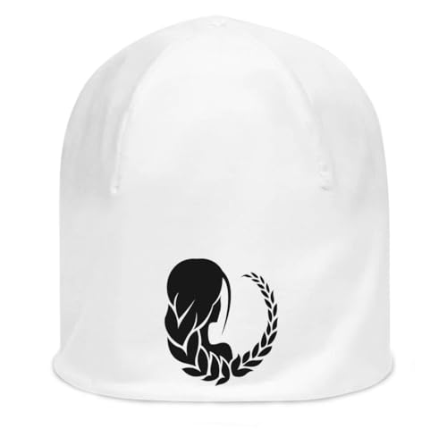 Cadeau astro idéal : bonnet blanc motif Vierge en coton mince unisexe