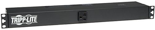 Tripp Lite Basic PDU, 20A, 13 Outlets (5-15/20R), 120V, L5-20P Input, 15 ft. Cord, 1U Rack-Mount Power (PDU1220T)