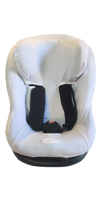 moon-bebe Funda de algudon Compatible con Silla de Coche IZI Modular A X1 i-Size DE BeSafe (Blanco)