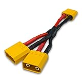 VUNIVERSUM Premium XT90 Parallel Adapter 2X Male Stecker auf 1x Female Buchse Lipo Akku Ladekabel Kabel Adapterkabel Modellbau