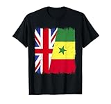Photo Gallery regno unito senegal mezza bandiera britannica senegalese heritage maglietta Photo Gallery regno unito senegal mezza bandiera britannica senegalese heritage maglietta