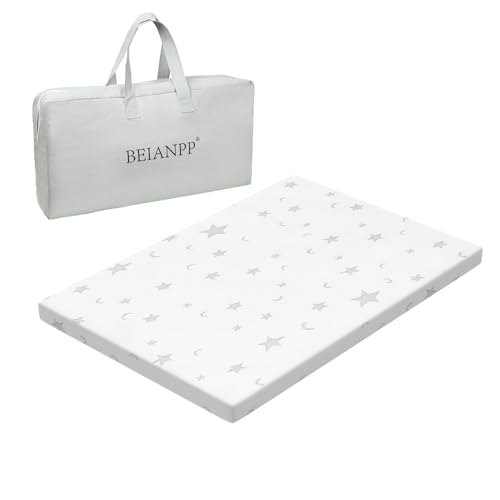Image of BEIANPP Pack and Play Mattress Pad 38"x26"x1.5", Soft Breathable Waterproof Cover, Baby Pack N Play Mattresses Topper