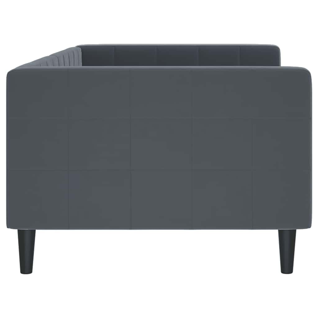 vidaXL Tagesbett Dunkelgrau 90x190 cm Samt