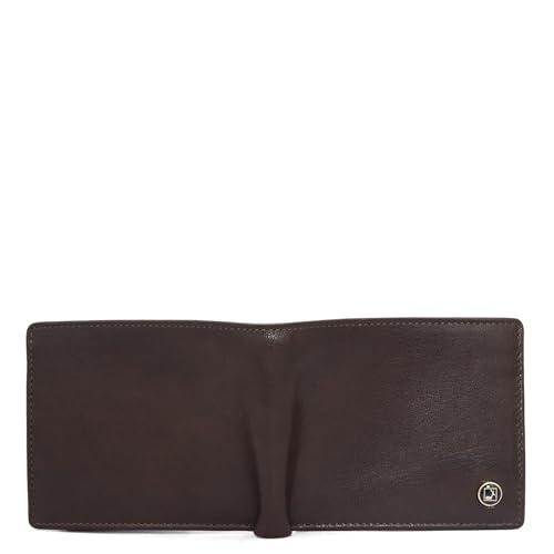 Image of Da Milano Genuine Leather Brown Bifold Men Wallet with Multicard Slot