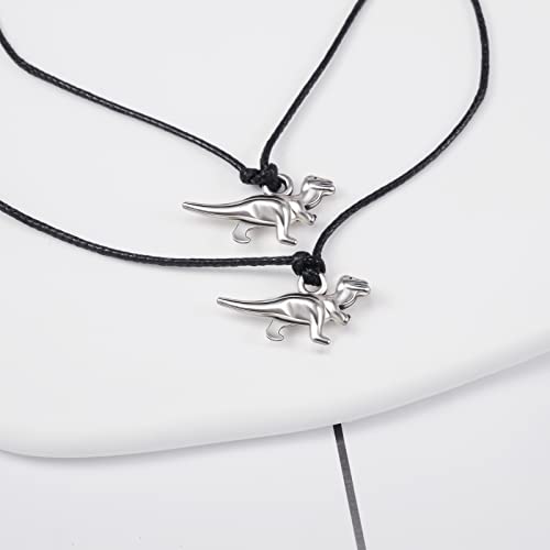 Gbtbys 2 Pcs Dinosaur Lovely Charm Pinky Promise Distance Matching Bracelets For Women Teen Girl Boy Mother Son Daughter Best Friend Bff Friendship Girlfriend Boyfriend Back To School Birthday Gift #TOP1