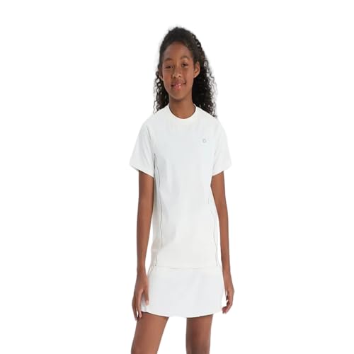 PATPAT Girls Sports Set, Quick-Dry UPF Tee & Bamboo Skort, Flowy Athletic Outfit for Tennis & Outdoor Play, Size US8/S