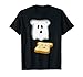 Lustiger Toast, der ein Geist aus totem Brot, gruseliger Toast-Wortspiel. T-Shirt