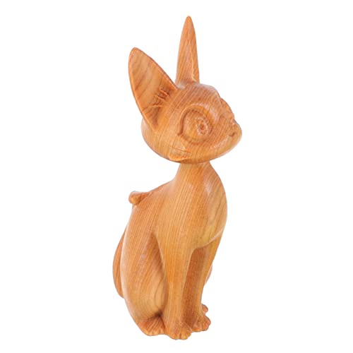 Figurine de chat élégante en résine rétro pour sublimer une bibliothèque chic