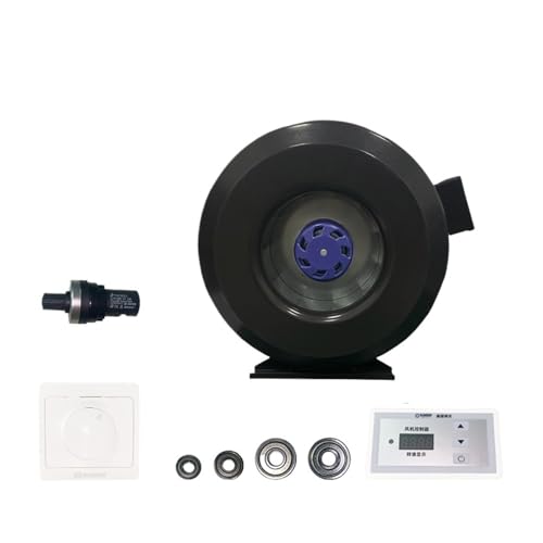 BRODEFUP Ventilador centrífugo de Metal con conducto Circular de 160 mm y 230 voltios, con serpentín