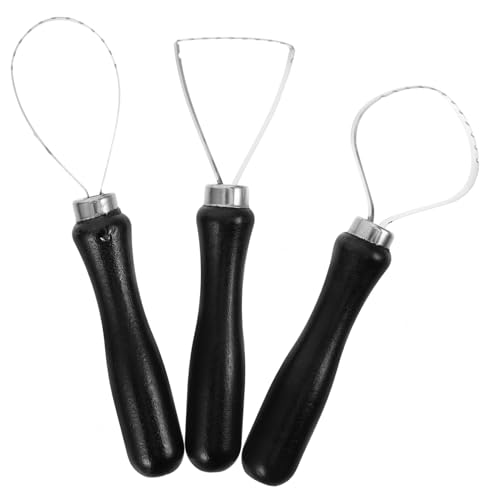 Parliky 3 piezas Herramientas para Esculpir Arcilla Inoxidable Kit Resistente para Modelado de Arcilla Polimérica para Manualidades y Esculturas Detalladas