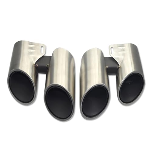 Embout d'échappement en argent pour Panamera 971 : finition inox de prestige